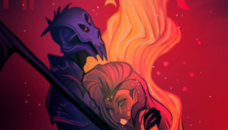 Illustration for article titled In a spacefaring future, a girl must join with a demon to battle a god